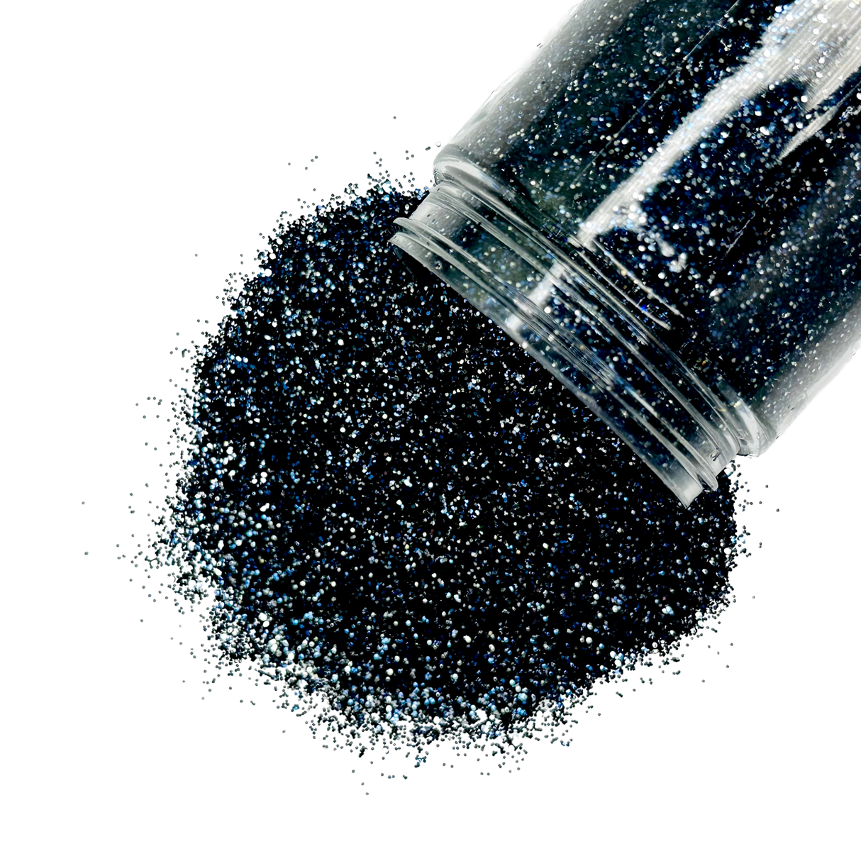 Midnight blue custom glitter mix for art, body, nails / PDB Creative Studio