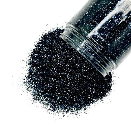 Midnight blue custom glitter mix for art, body, nails / PDB Creative Studio