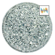silver custom multi-size glitter mix for art, body, nails and more - PDB Creative Studio
