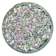 Silver holographic opal multi-size chunky custom glitter mix for art, body, nails and more - PDB Creative Studio