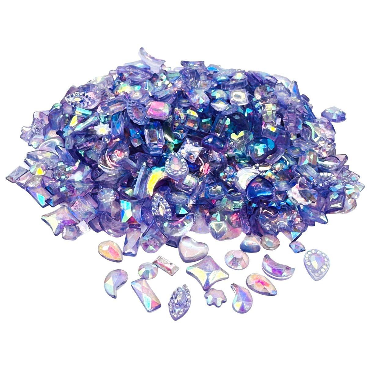 CRYSTAL LT. AMETHYST (AB) MULTI-SHAPE MIX - 40254