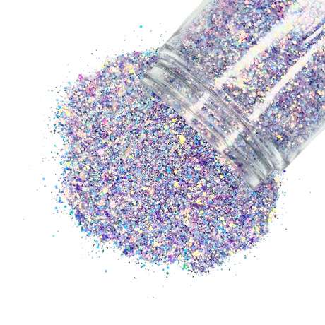 PDB Custom Mixed Glitter Purple and Blue Opal for resin art, nails, beauty products, diy 