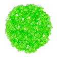 TRANSPARENT LT EMERALD LUMINOUS GLOW CLEAR GREEN JELLY RESIN flat back, non hotfix rhinestones for art, body, nails and more - PDB Creative Studio