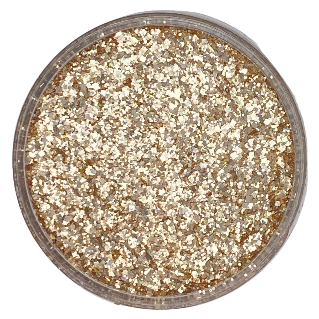 Gold custom mulit-size glitter mix for art, body, nails and more - PDB Creative Studio