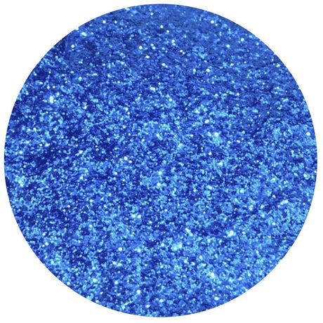 royal blue polyester fine glitter for art, body, nails and more - PDB Creative Studio