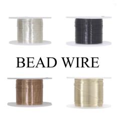 BEAD WIRE - BLACK, GOLD, COPPER, OR SILVER WIRE for bracelets, jewelry making, crafts, and more - PDB Creative Studio