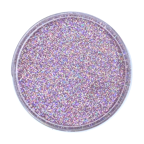 lavender super holographic polyester glitter for body, nails, art and more - PDB Creative Studio