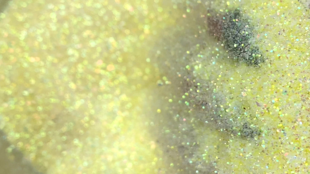 Pastel yellow custom glitter mix for body, art, nails / PDB Creative Studio