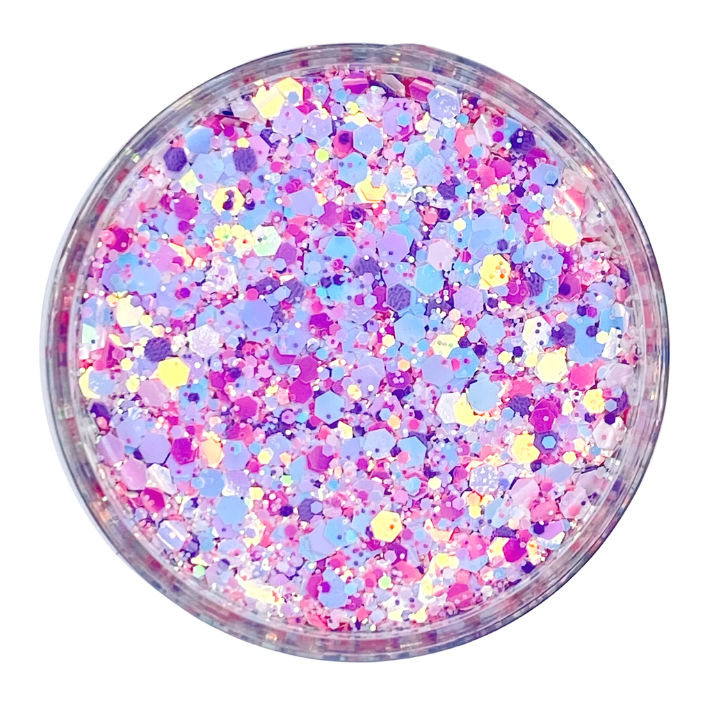 Purple opal custom glitter mix for art, body, nails and more - PDB Creative Studio