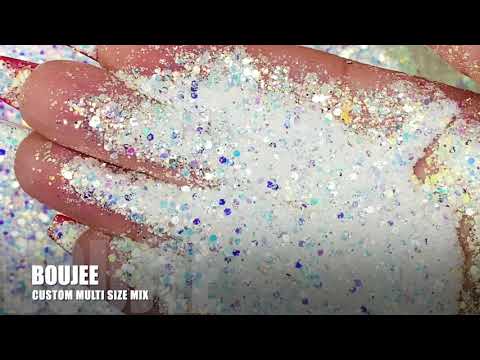 White opal glitter for art, body, nails / PDB Creative Studio