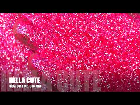 Neon pink custom glitter mix for art, body, nails and more - PDB Creative Studio