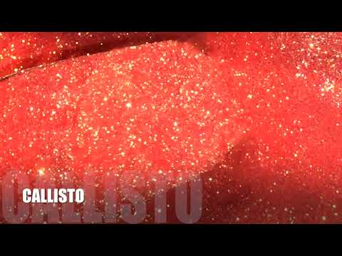 Orange fine polyester glitter for art, nails, body / PDB Creative Studio