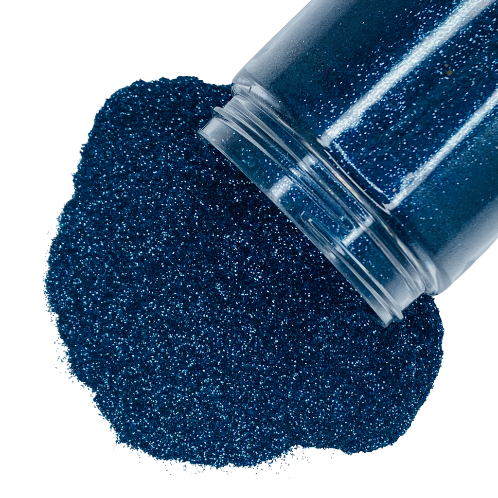 Deep Blue fine glitter mix for art, body, nails and more - PDB Creative Studio