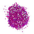 IRIDESCENT PLUM STARS (4 POINT) - GLITTER SHAPES 