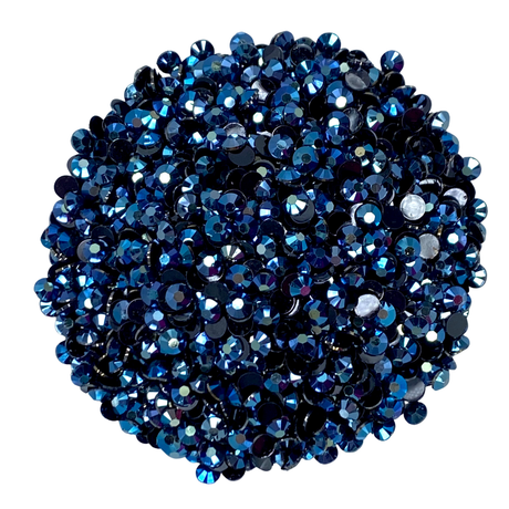 MONTANA AB DARK BLUE JELLY RESIN flat back, non hotfix rhinestones for art, body, nails and more - PDB Creative Studio