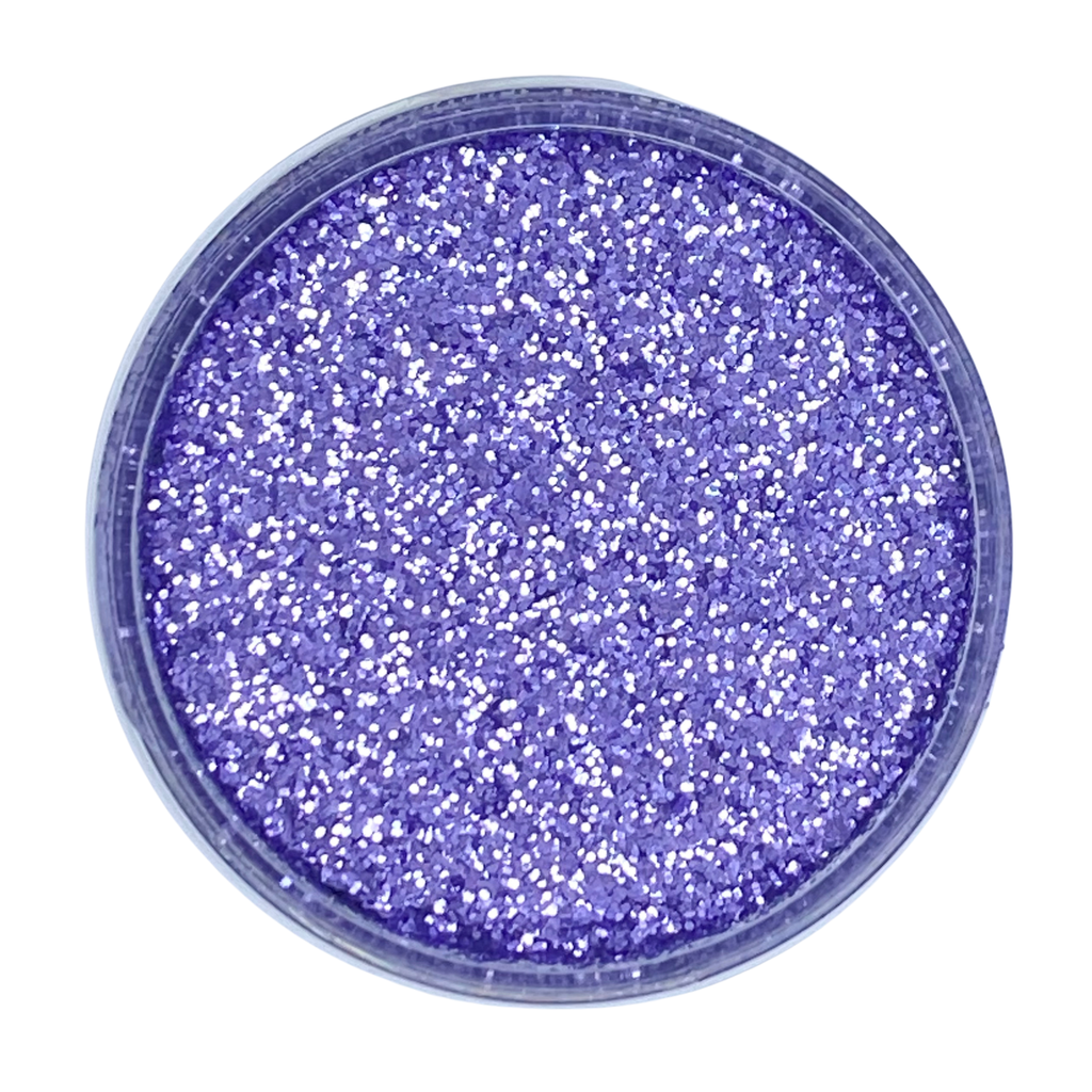 Lilac purple fine polyester glitter for art, body, nails and more - PDB Creative Studio