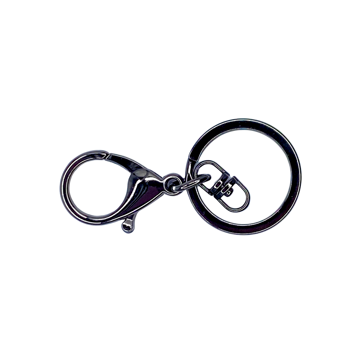 LOBSTER CLAW KEYCHAIN HARDWARE (CHARCOAL) - 11124 BEADS 