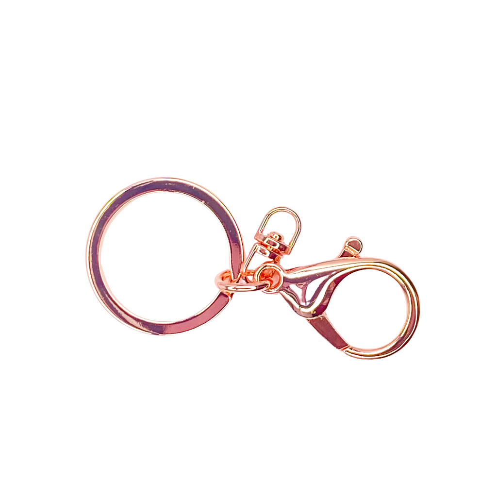 LOBSTER CLAW KEYCHAIN HARDWARE (ROSE GOLD) - 11122 BEADS 