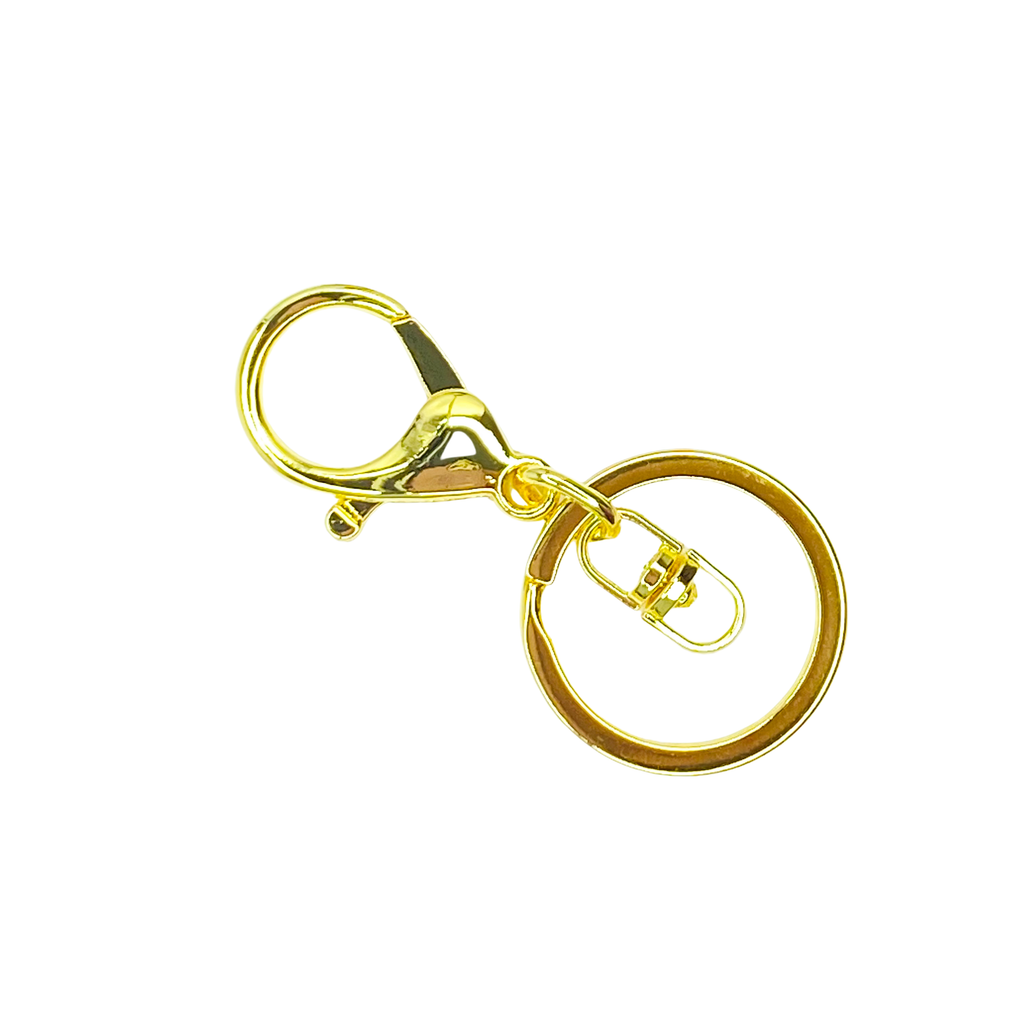 LOBSTER CLAW KEYCHAIN HARDWARE (YELLOW GOLD) - 11123 BEADS 