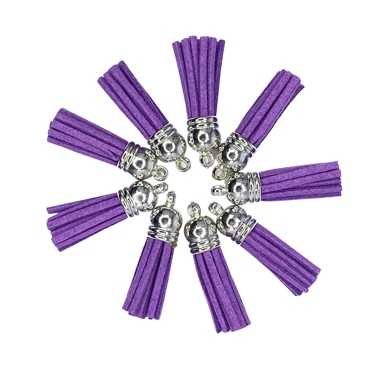 LT. PURPLE / SILVER TASSELS - TASSELS 