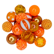 ORANGE BUBBLE GUM BEAD MIX - 12116 BEADS 