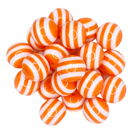 ORANGE STRIPE 20mm - BEADS 