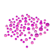 PINK MERMAID TEARS - GLASS RHINESTONES 