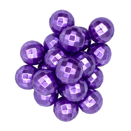 PURPLE DISCO 20mm - BEADS 