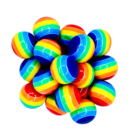 RAINBOW STRIPE 20mm - BEADS 