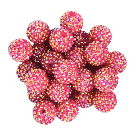 RED AB RHINESTONE 20mm - 11119 BEADS 