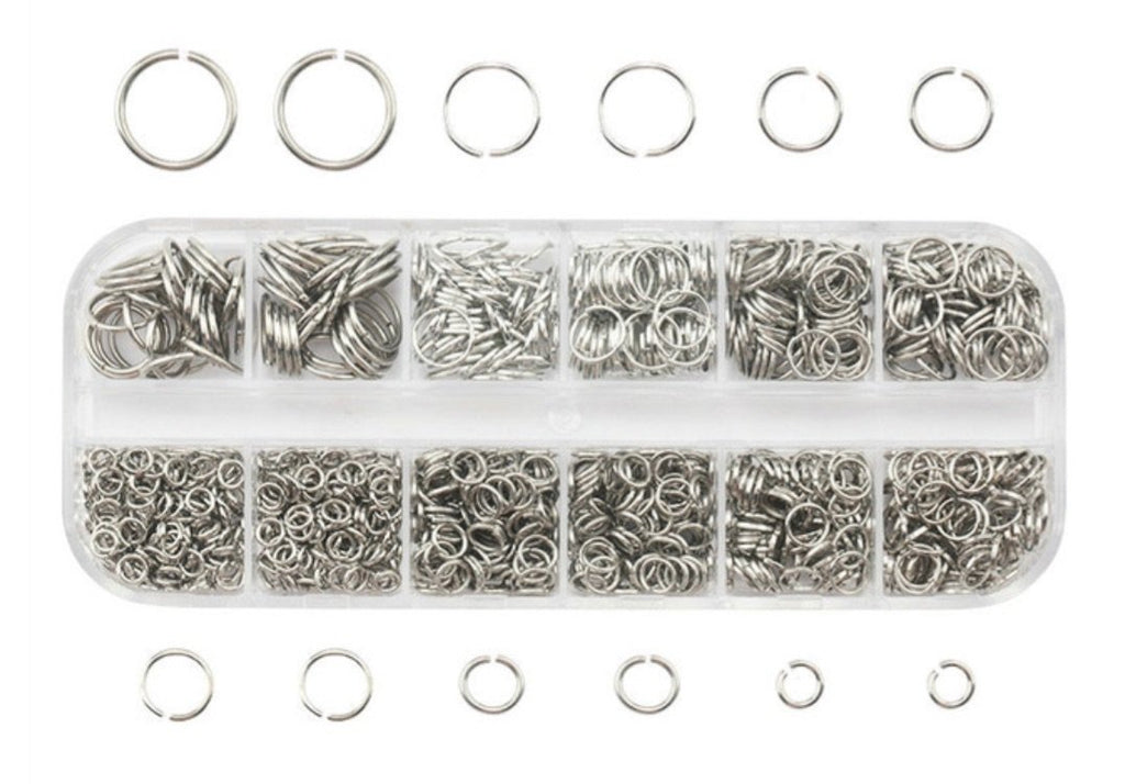 SILVER JUMP RINGS - 11128 BEADS 