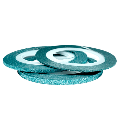 TEAL GLITTER STRIPING TAPE - STRIPING TAPE 