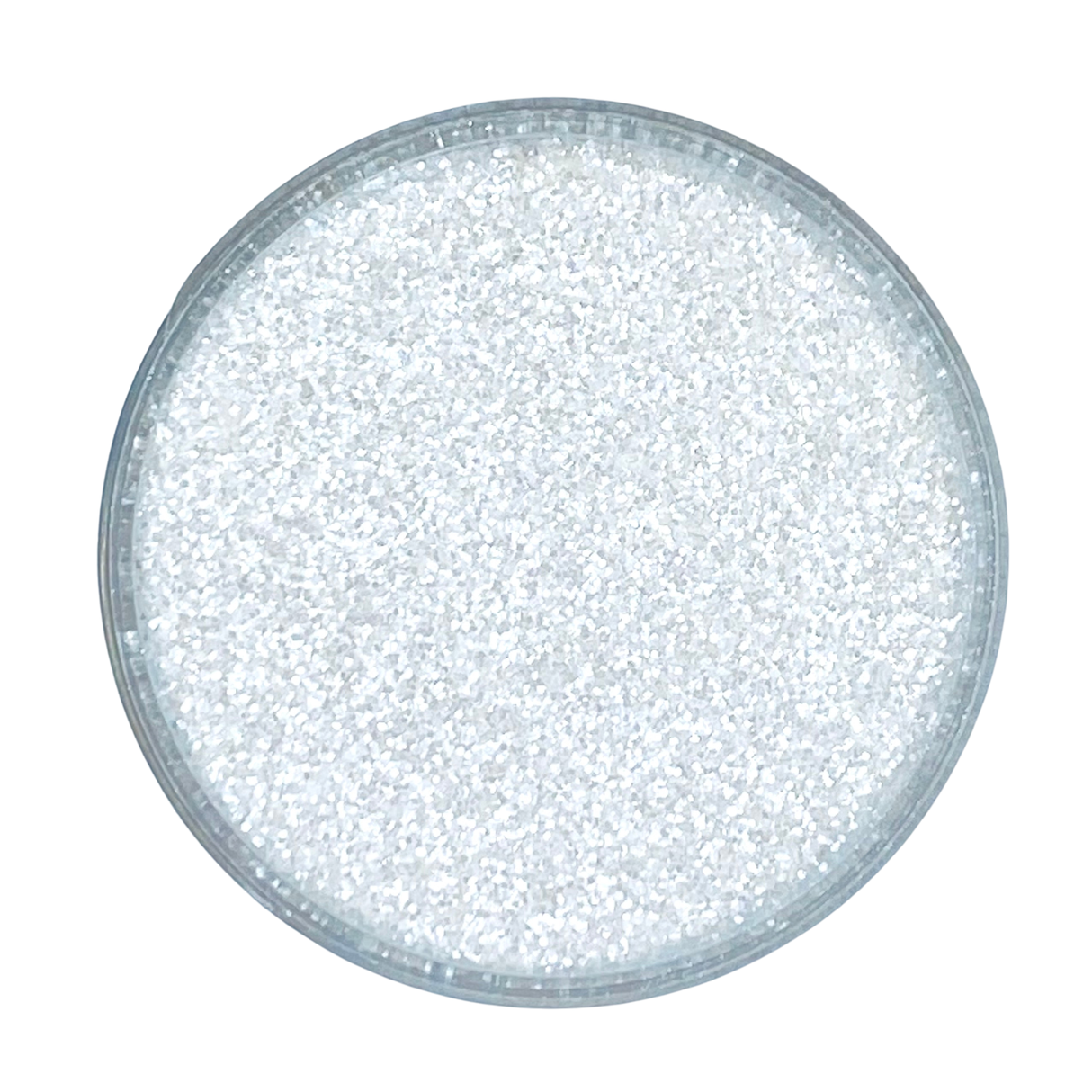 White sparkle glitter for art, body, nails and more - PDB Creative Studio