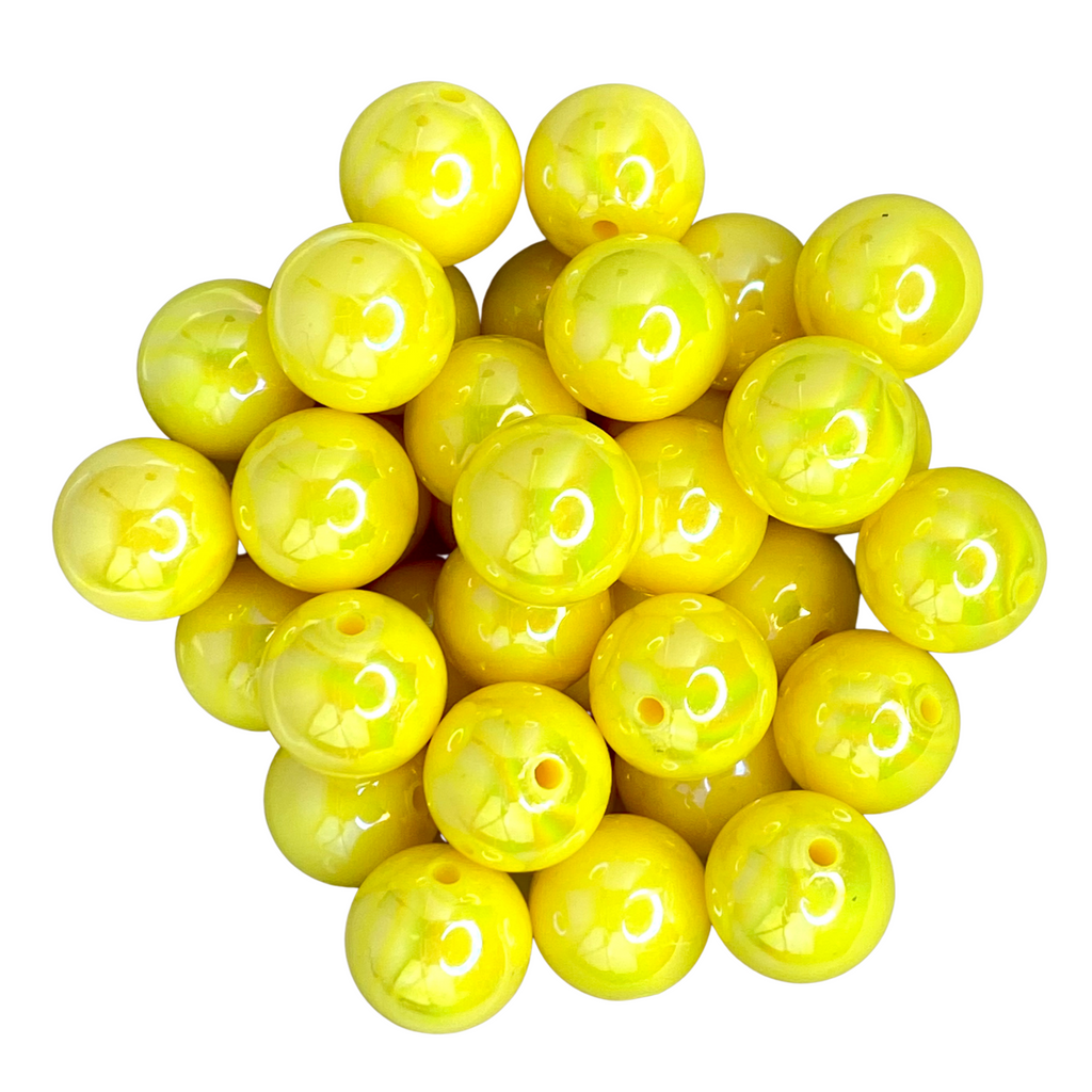 YELLOW PEARL 20mm - 11120 BEADS 